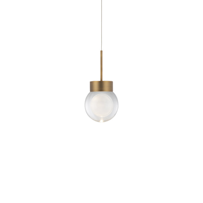 Modern Forms - PD-82006-AB - LED Mini Pendant - Double Bubble - Aged Brass