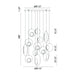 Eurofase - 35910-015 - LED Chandelier - Arlington - Blackened Chrome