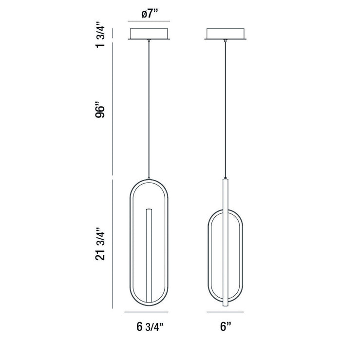 Eurofase - 37038-021 - LED Pendant - Demark - Satin Gold