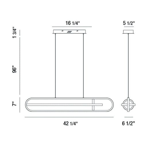 Eurofase - 37039-011 - LED Chandelier - Demark - Matte Black