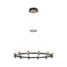 Eurofase - 37043-018 - LED Chandelier - Albany - Deep Black/Brass