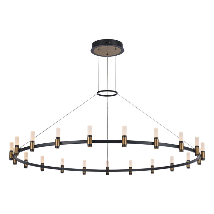 Eurofase - 37045-012 - LED Chandelier - Albany - Deep Black/Brass