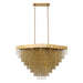 Eurofase - 37096-014 - LED Chandelier - Bloomfield - Antique Brush Gold