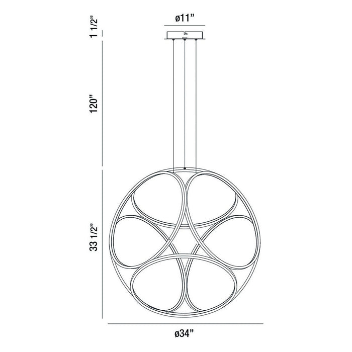 Eurofase - 37104-023 - LED Pendant - Glenview - Gold