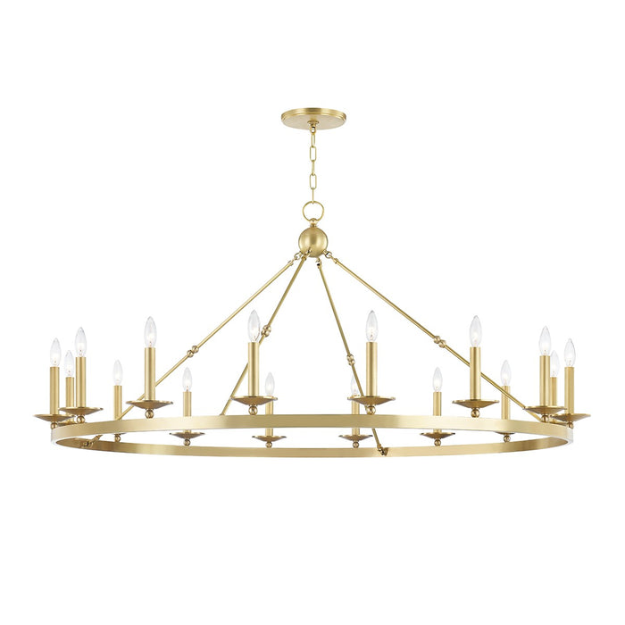 Hudson Valley - 3216-AGB - 16 Light Chandelier - Allendale - Aged Brass