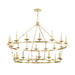 Hudson Valley - 3228-AGB - 28 Light Chandelier - Allendale - Aged Brass