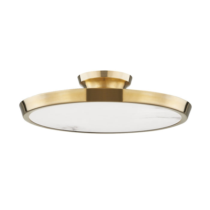 Hudson Valley - 3600-AGB - LED Flush Mount - Draper - Aged Brass