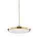 Hudson Valley - 3616-AGB - LED Pendant - Draper - Aged Brass