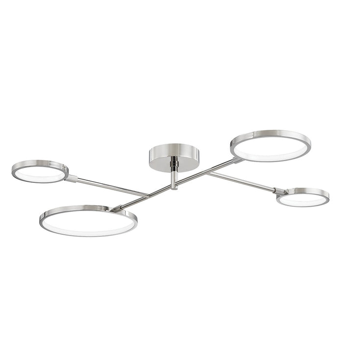 Hudson Valley - 4104-PN - LED Flush Mount - Saturn - Polished Nickel