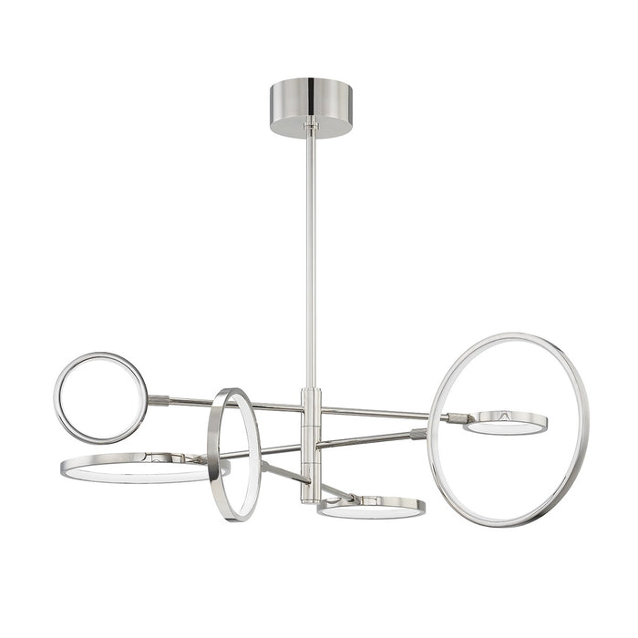 Hudson Valley - 4106-PN - LED Chandelier - Saturn - Polished Nickel