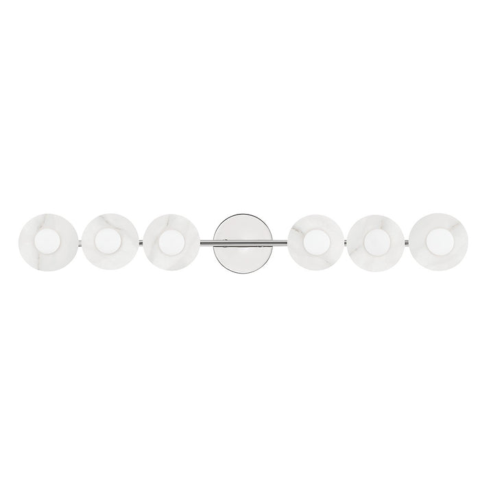 Hudson Valley - 9206-PN - Six Light Bath Bracket - Elmont - Polished Nickel