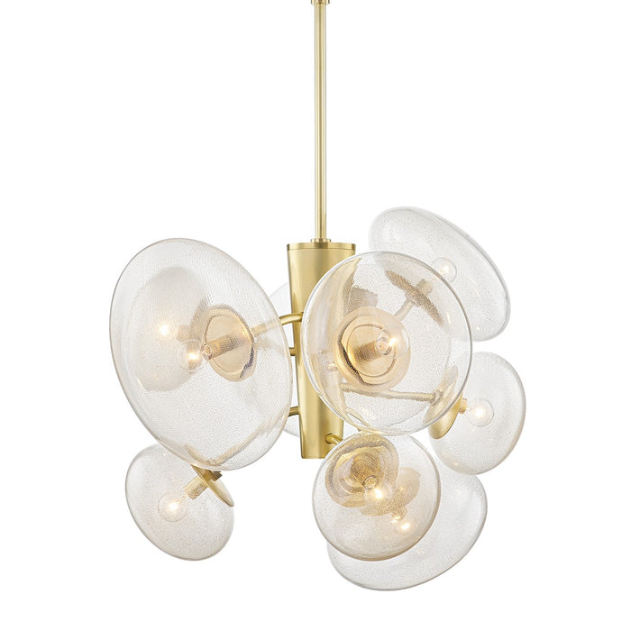 Hudson Valley - KBS1471809-AGB - Nine Light Pendant - Opera - Aged Brass