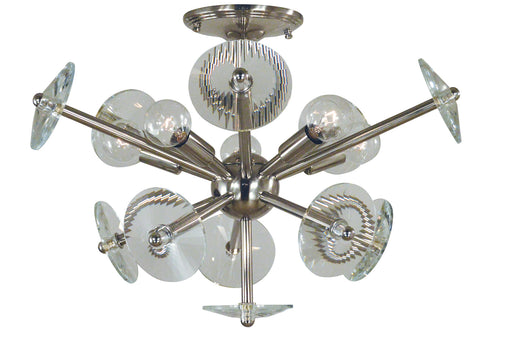 Framburg - 4812 PN - Five Light Flush / Semi-Flush Mount - Apogee - Polished Nickel