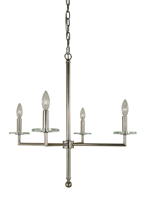 Framburg - 5454 MBLACK - Four Light Chandelier - Muse - Matte Black