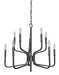 Framburg - 5480 IRON - Ten Light Chandelier - Heidelberg - Iron