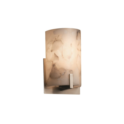 Justice Designs - ALR-5531-NCKL - One Light Wall Sconce - Alabaster Rocks - Brushed Nickel