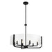 Eurofase - 38155-031 - Six Light Chandelier - Campisi - Black