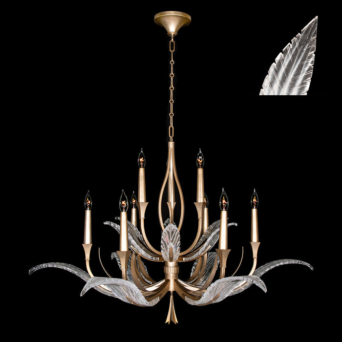 Fine Art - 893640-21ST - Nine Light Chandelier - Plume - Gold