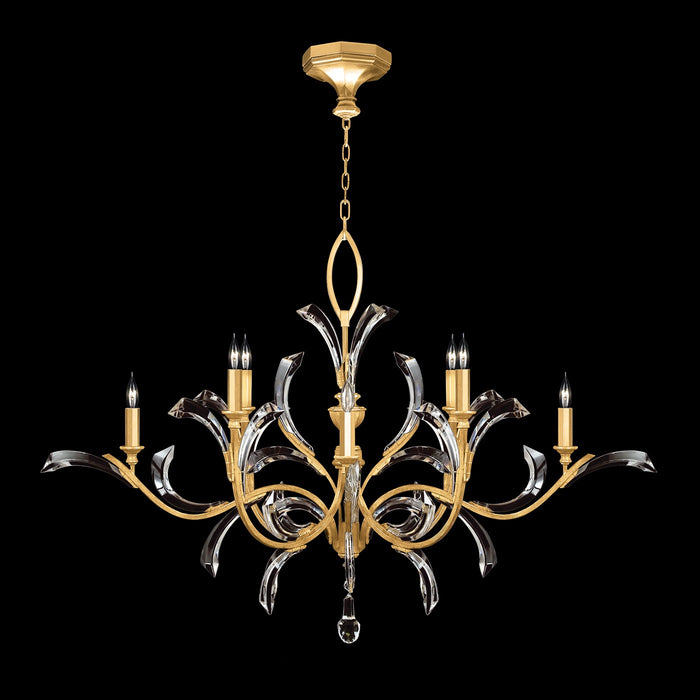 Fine Art - 701240-SF3 - Eight Light Chandelier - Beveled Arcs - Gold