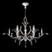 Fine Art - 701240-SF4 - Eight Light Chandelier - Beveled Arcs - Silver