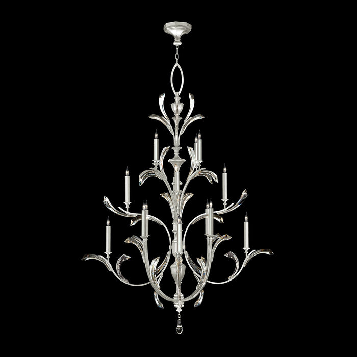 Fine Art - 702040-SF4 - 16 Light Chandelier - Beveled Arcs - Silver