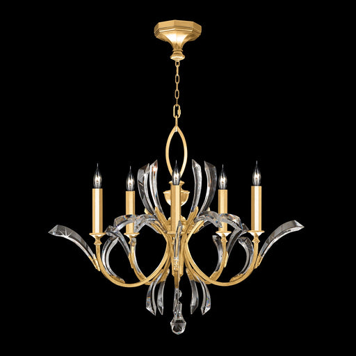 Fine Art - 702240-SF3 - Five Light Chandelier - Beveled Arcs - Gold