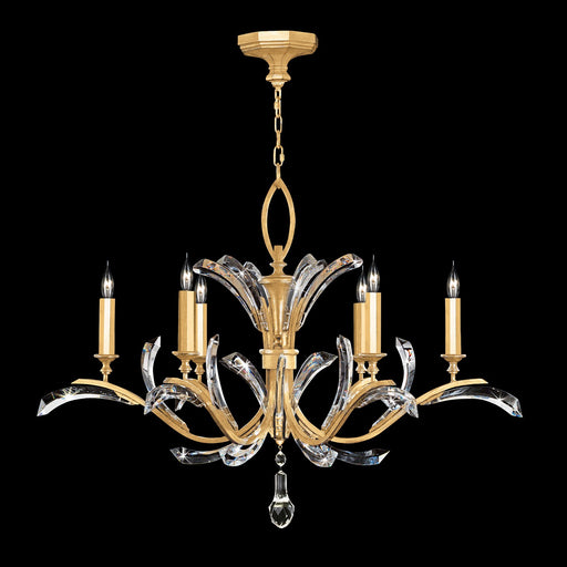 Fine Art - 702440-SF3 - Six Light Chandelier - Beveled Arcs - Gold