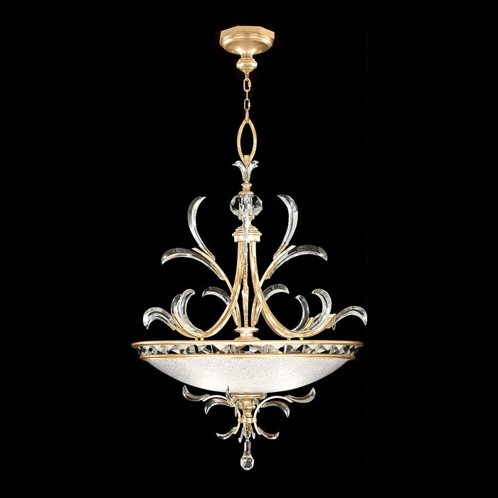 Fine Art - 704440-SF3 - Three Light Pendant - Beveled Arcs - Gold