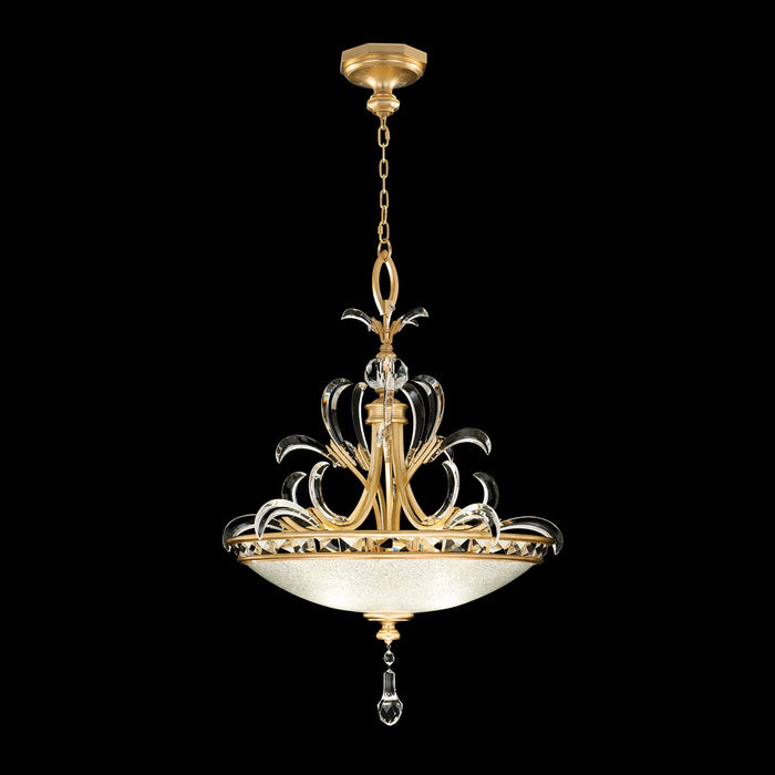 Fine Art - 704540-SF3 - Three Light Pendant - Beveled Arcs - Gold