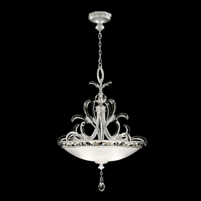 Fine Art - 704540-SF4 - Three Light Pendant - Beveled Arcs - Silver