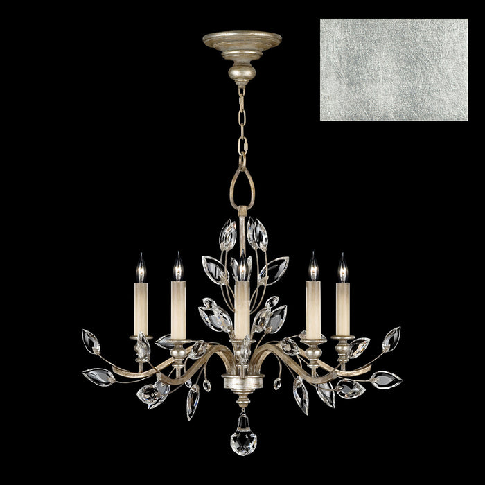 Fine Art - 753040-SF4 - Five Light Chandelier - Crystal Laurel - Silver