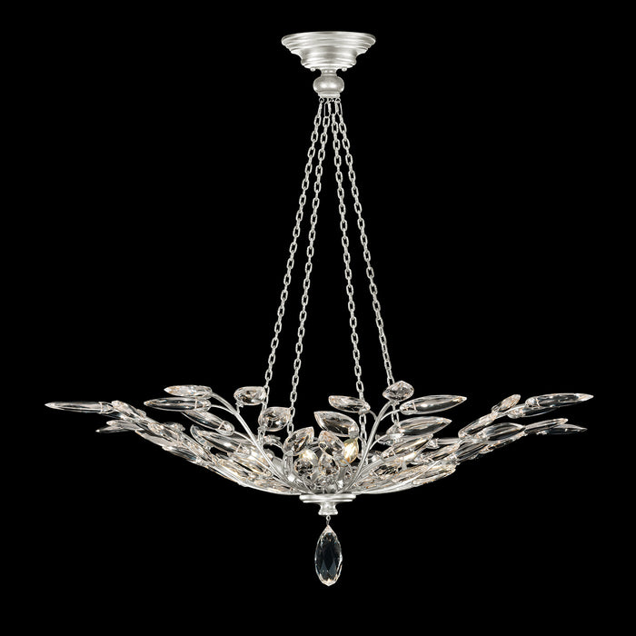 Fine Art - 753640-SF4 - Four Light Pendant - Crystal Laurel - Silver