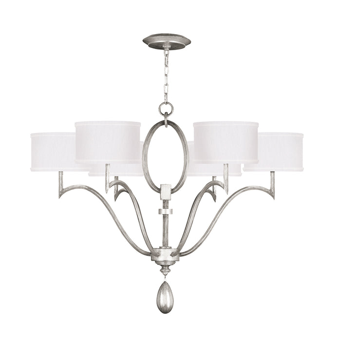 Fine Art - 785840-SF41 - Six Light Chandelier - Allegretto - Silver