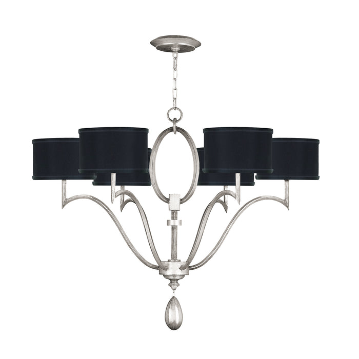 Fine Art - 785840-SF42 - Six Light Chandelier - Allegretto - Silver