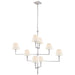 Visual Comfort Signature - AH 5310PN-L - Eight Light Chandelier - Jane - Polished Nickel