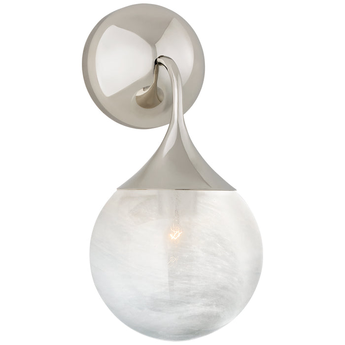 Visual Comfort Signature - ARN 2404PN-WG - One Light Wall Sconce - Cristol - Polished Nickel