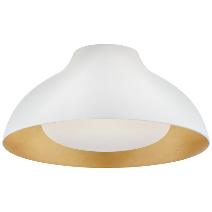 Visual Comfort Signature - ARN 4350PW-SWG - LED Flush Mount - Agnes - Plaster White