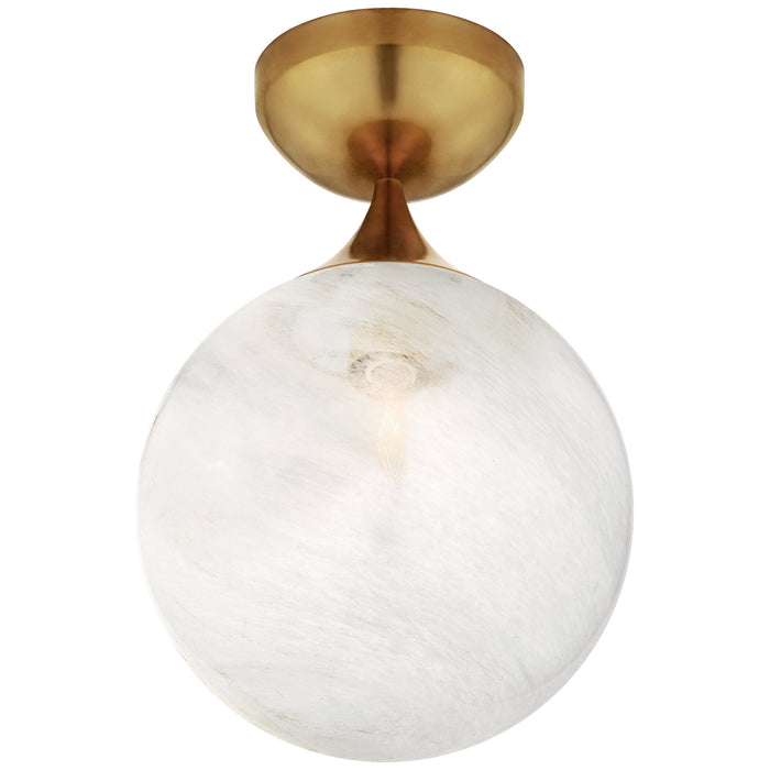 Visual Comfort Signature - ARN 4400HAB-WG - One Light Flush Mount - Cristol - Hand-Rubbed Antique Brass