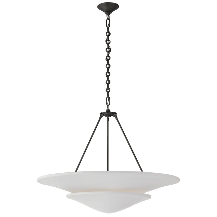 Visual Comfort Signature - ARN 5427BZ-PW - Six Light Chandelier - Mollino - Bronze