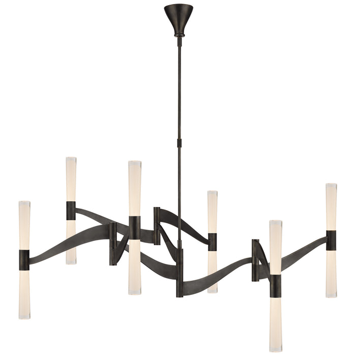 Visual Comfort Signature - ARN 5472BZ-CG - LED Chandelier - Brenta - Bronze