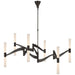 Visual Comfort Signature - ARN 5472BZ-CG - LED Chandelier - Brenta - Bronze