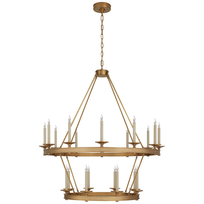 Visual Comfort Signature - CHC 1607AB - 20 Light Chandelier - Launceton - Antique-Burnished Brass