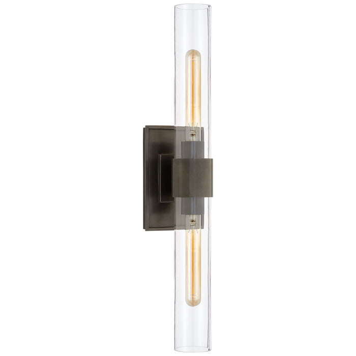 Visual Comfort Signature - S 2164BZ-CG - Two Light Wall Sconce - Presidio - Bronze