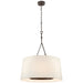 Visual Comfort Signature - S 5401AI-L - Six Light Pendant - Dauphine - Aged Iron