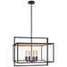 Visual Comfort Signature - S 5797AI-CG - Four Light Hanging Lantern - Halle - Aged Iron