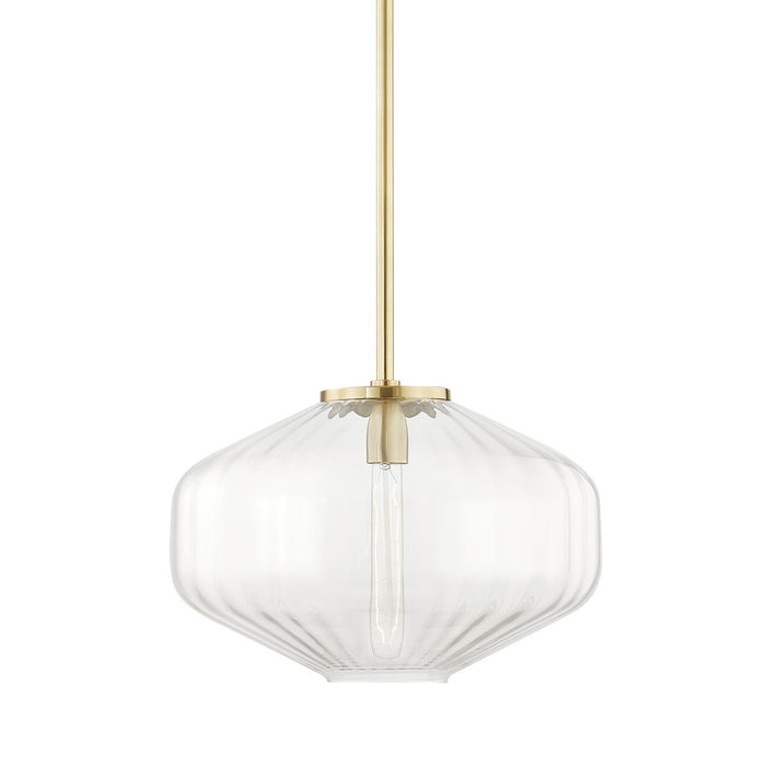 Hudson Valley - 1518-AGB - One Light Pendant - Bennett - Aged Brass