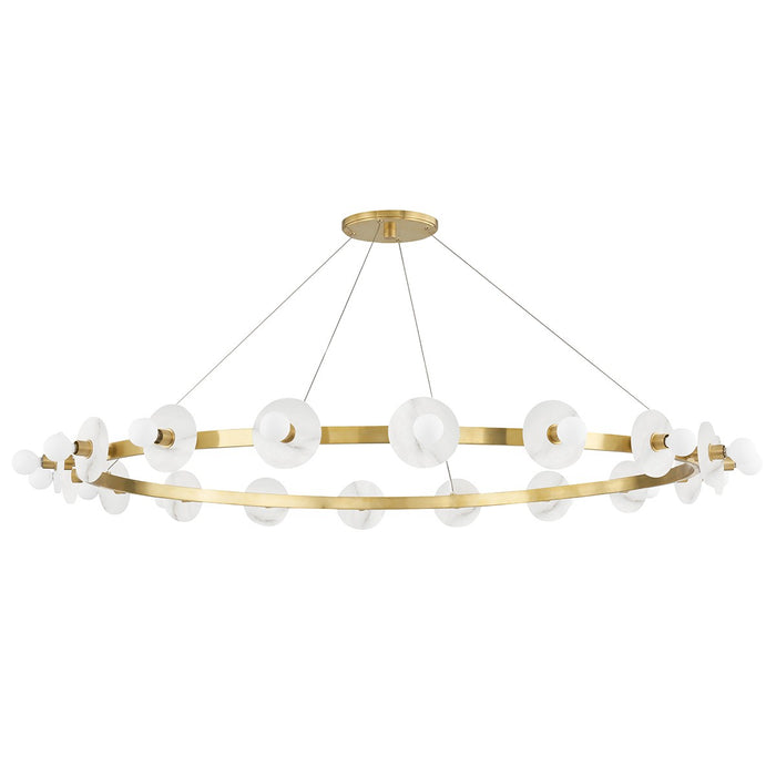 Hudson Valley - 4258-AGB - 18 Light Chandelier - Austen - Aged Brass