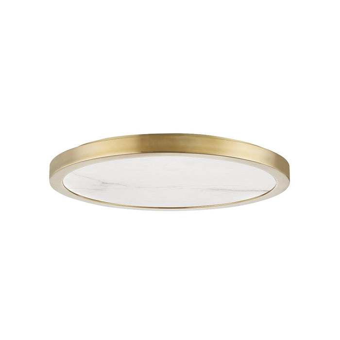 Hudson Valley - 4318-AGB - LED Flush Mount - Woodhaven - Aged Brass