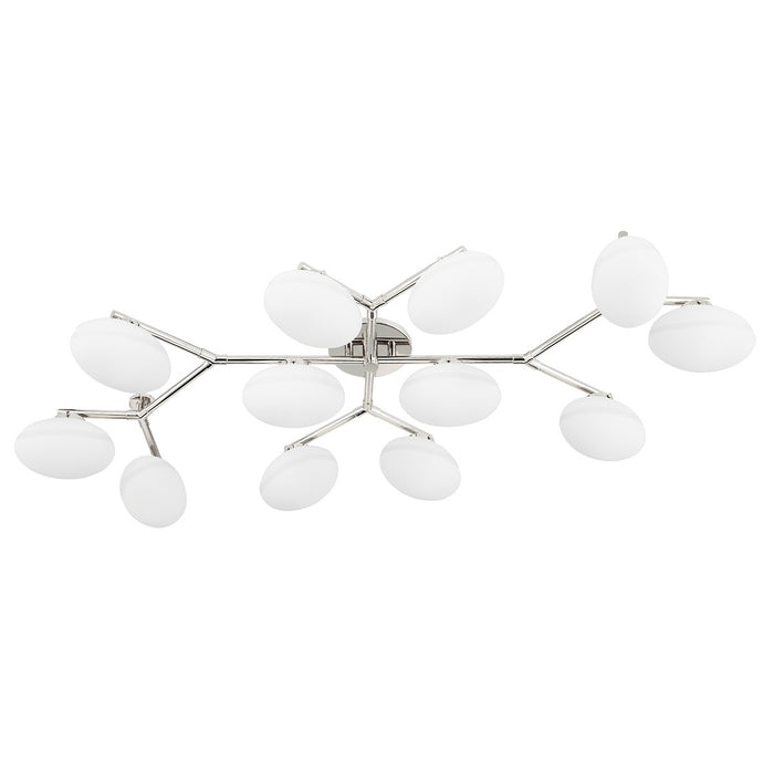 Hudson Valley - 5559-PN - 12 Light Semi Flush Mount - Wagner - Polished Nickel