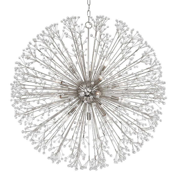 Hudson Valley - 6039-PN - 16 Light Chandelier - Dunkirk - Polished Nickel